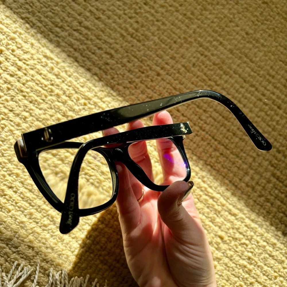 Jimmy Choo Black Cat-Eye Glasses
